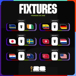tODAY'S FIXTURES 25